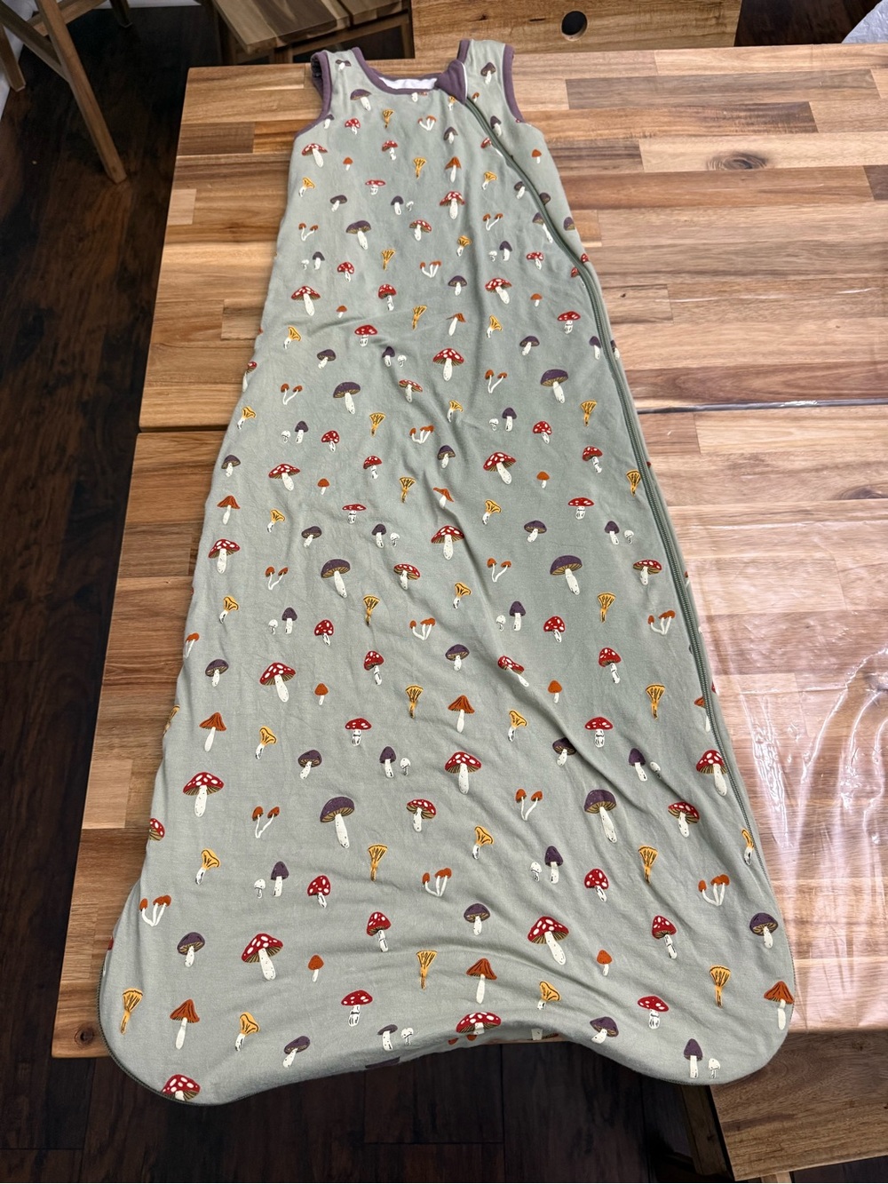 Larkspur baby sleep sack mushroom 1.0 tog